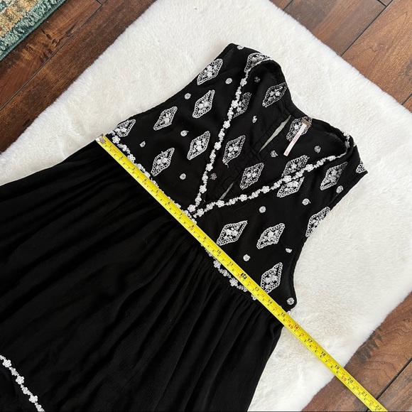 Free People Diamond Embroidered Tunic Black Size XS - Picture 15 of 16